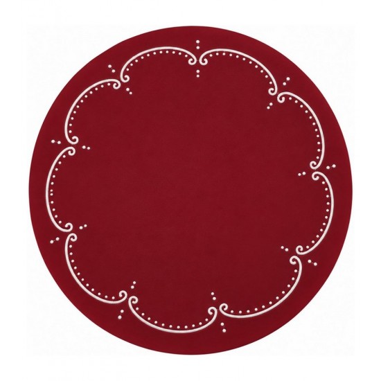 Lugar Americano 38cm Charme Vermelho Polipropileno Wolff